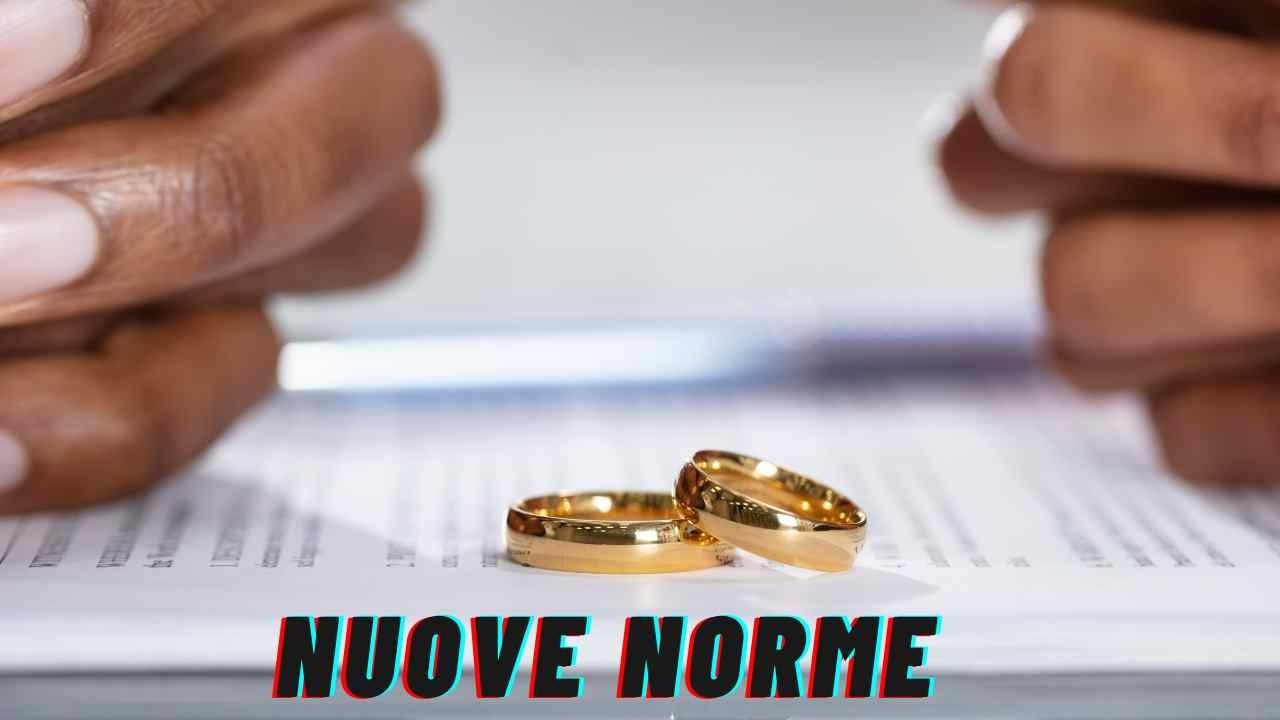 Divorzio separazione nuove norme 1 marzo