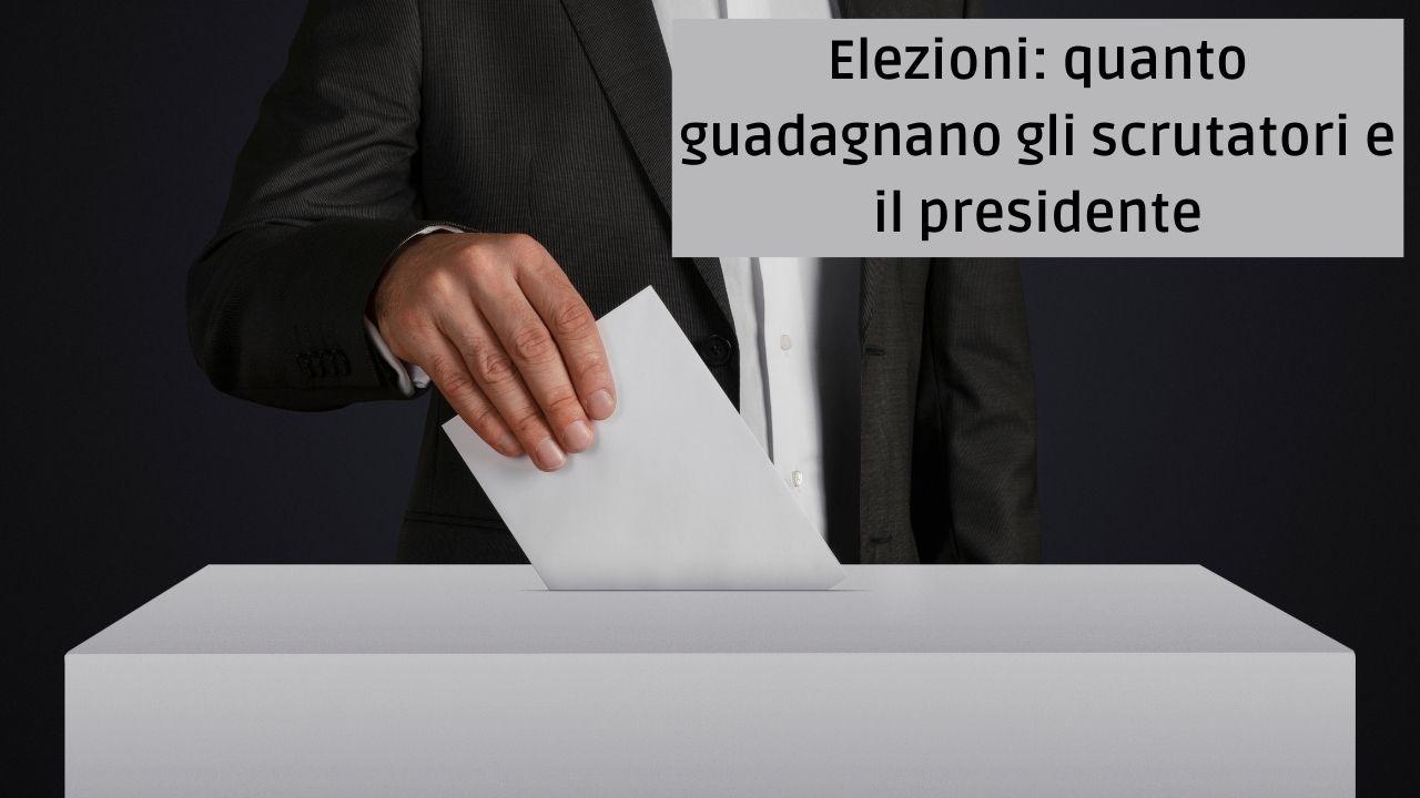 elezioni scrutatori guadagno