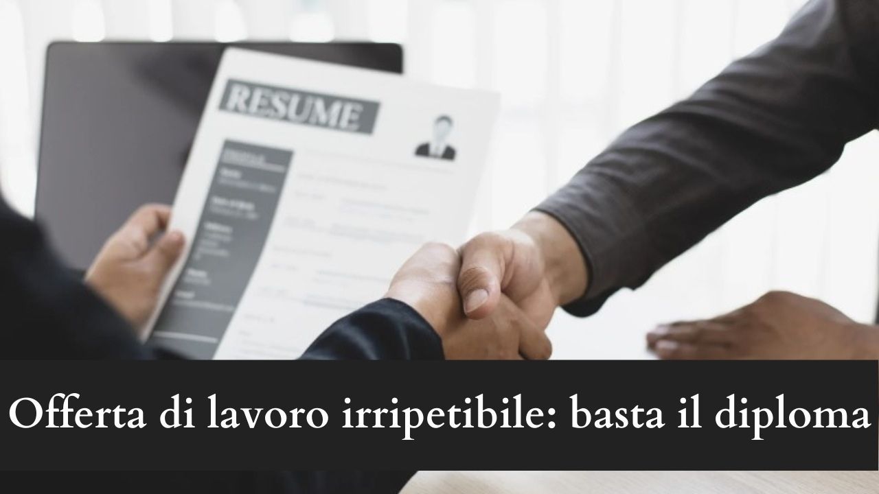 lavoro diploma centro italia