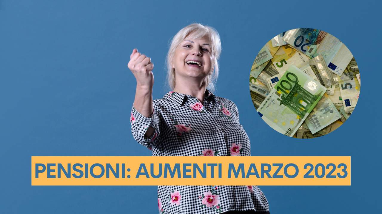 aumenti della pensione del 7.3% marzo