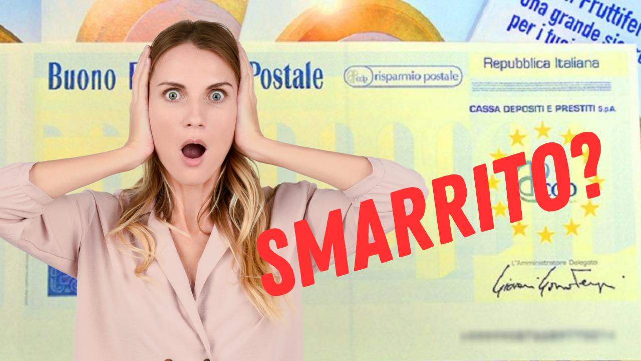 buono fruttifero postale perso come fare