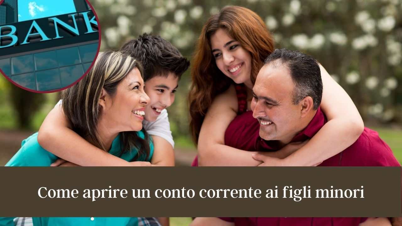 conto corrente figli minori