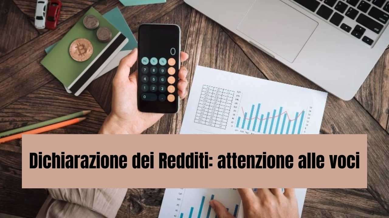 dichiarazione dei redditi voci