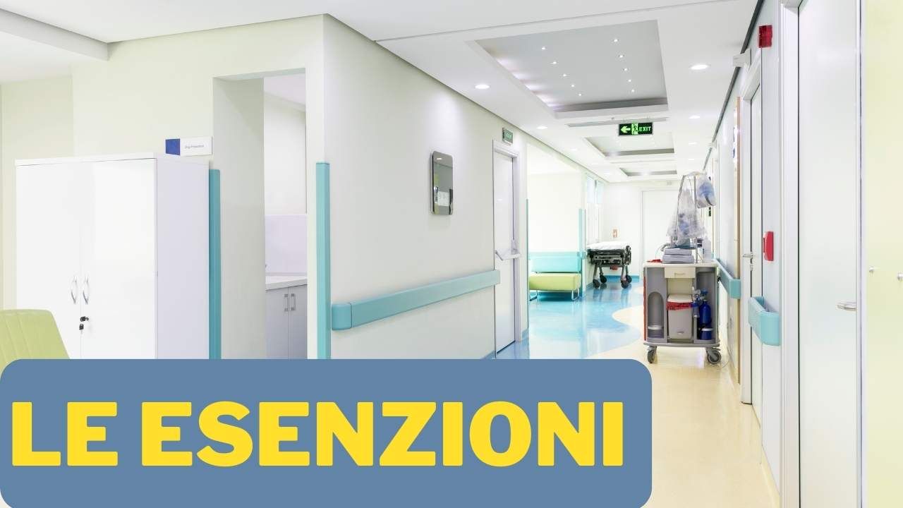 Ticket sanitario esenzioni categorie