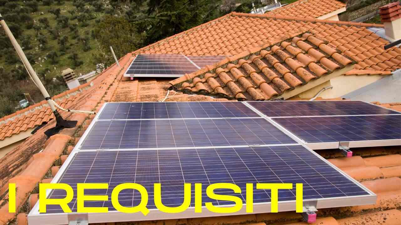 Reddito energetico pannelli fotovoltaico bonus