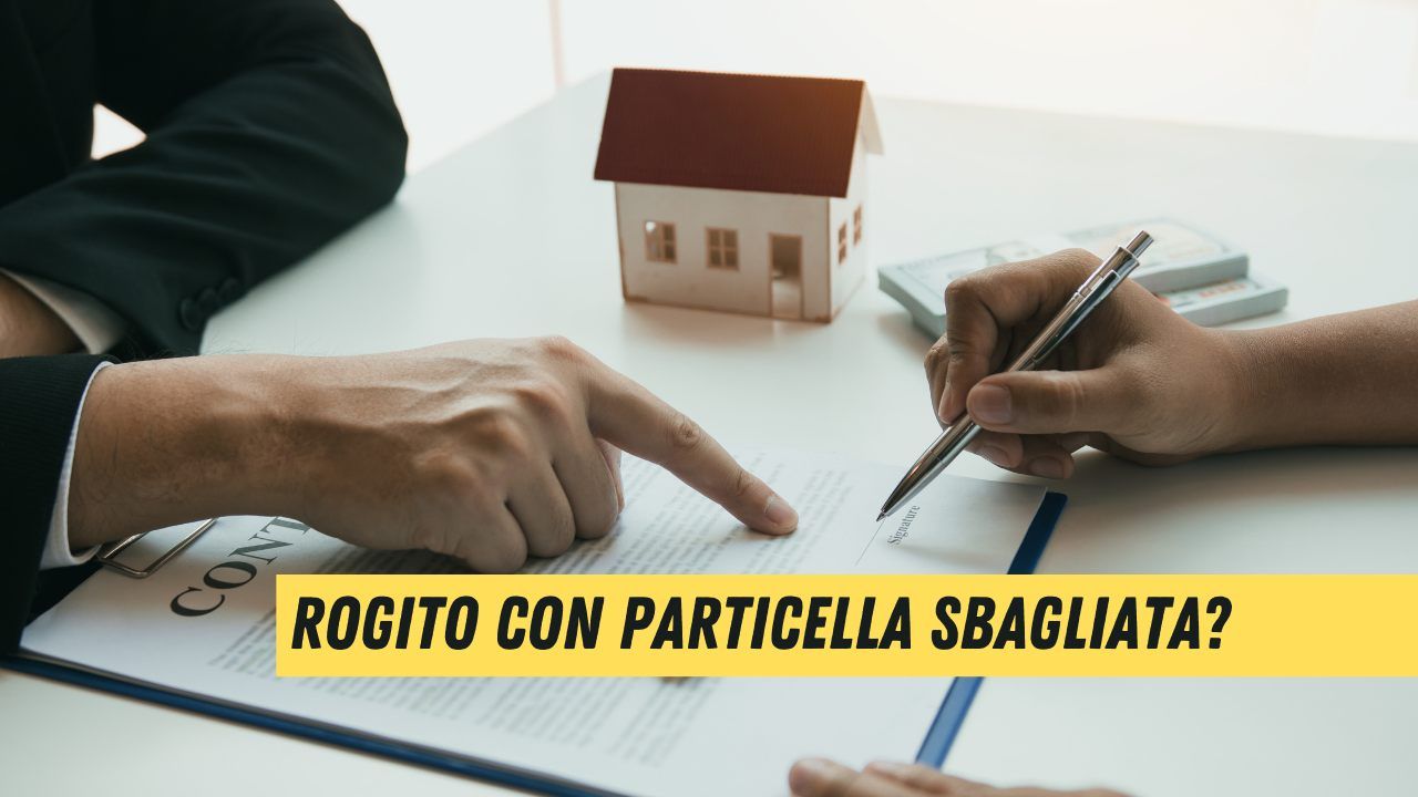 atto notarile con particella sbagliata è valido