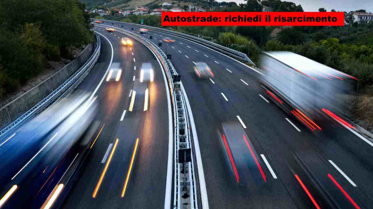 Autostrada, richiedere il risarcimento