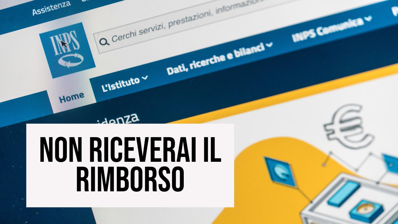 INPS: niente rimborso anche con la mail