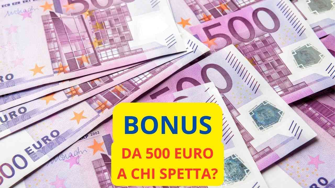 Bonus 500 euro