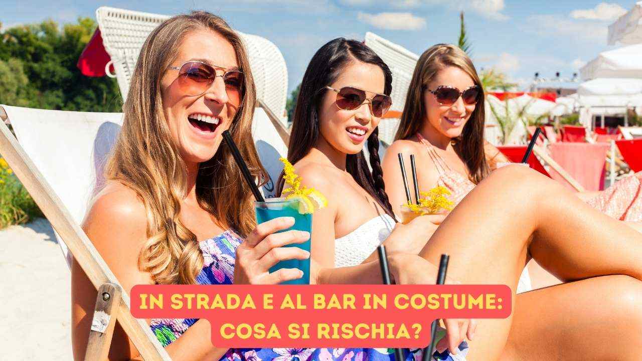 in strada in costume o al bar